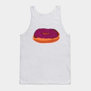 Chocolate Donut with Pink Sprinkles Tank Top